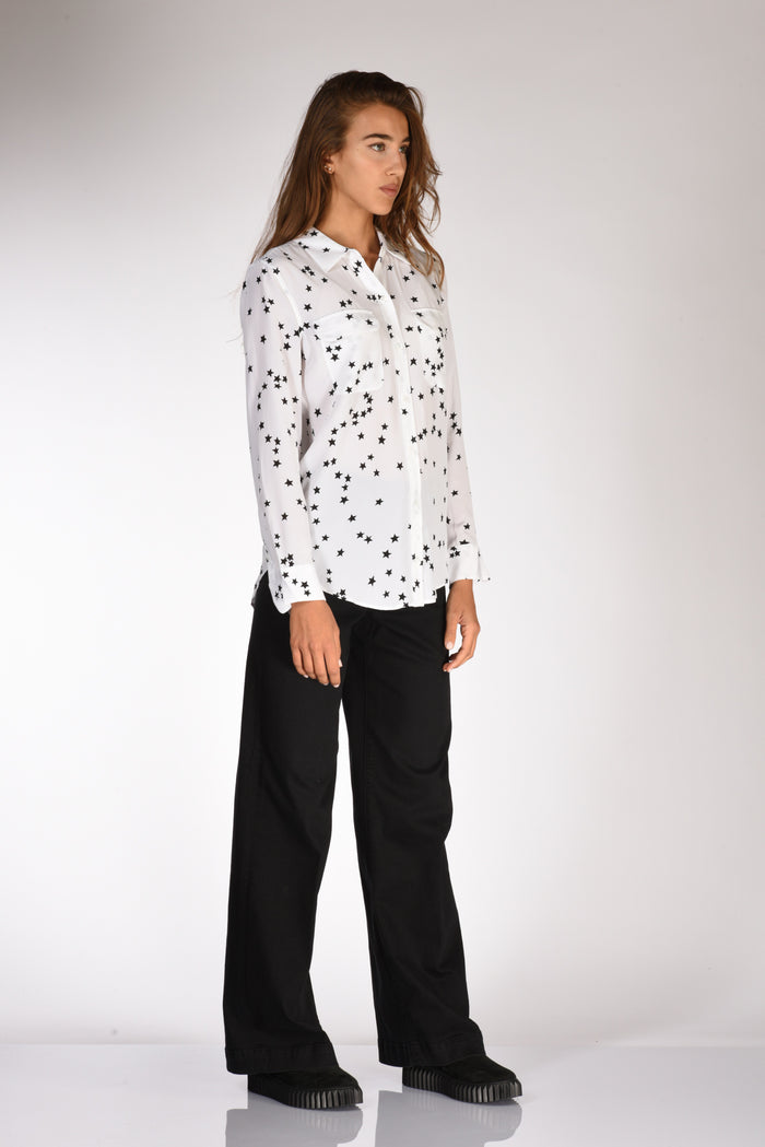 Equipment Femme Camicia Signature Bianco/nero Donna - 4