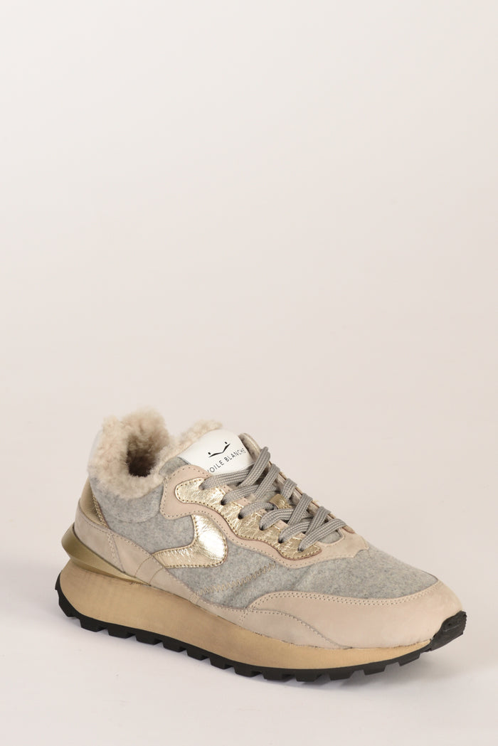 Voile Blanche Sneakers Qwark Beige/grigio Donna - 3