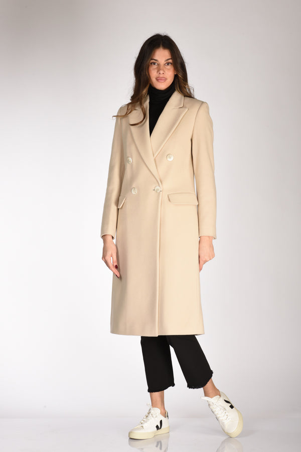 Five Doppiopetto Lungo Beige Chiaro Donna