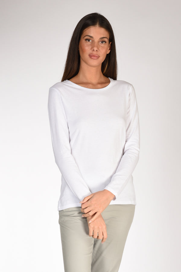 Majestic Filatures Paris Maglia Girocollo Bianco Donna