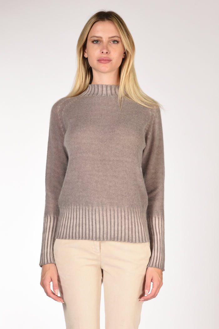 Drumohr Maglia Vulcano Beige Scuro Donna - 2