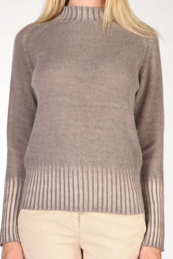 Drumohr Maglia Vulcano Beige Scuro Donna - 3