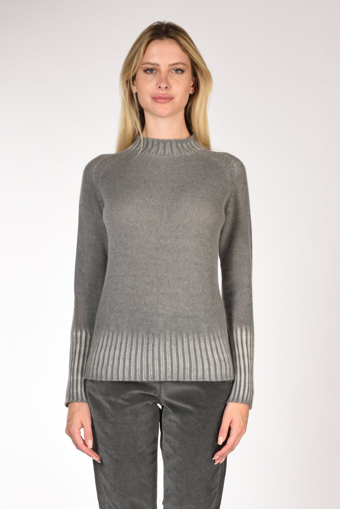 Drumohr Maglia Vulcano Grigio Donna - 2