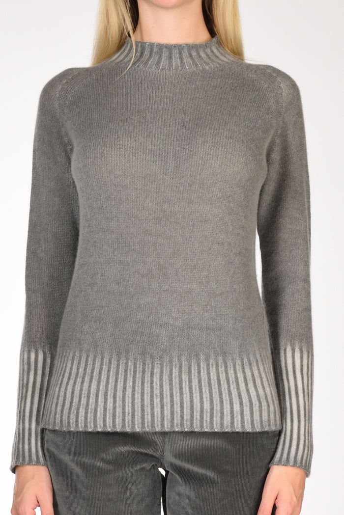 Drumohr Maglia Vulcano Grigio Donna - 3