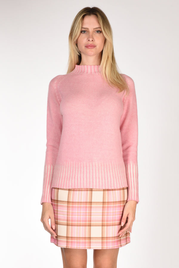 Drumohr Maglia Vulcano Rosa Donna-2