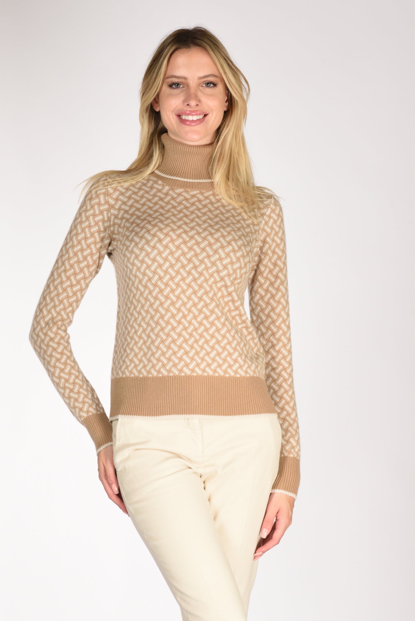 Drumohr Maglia Biscottino Beige Chiaro/beige Donna