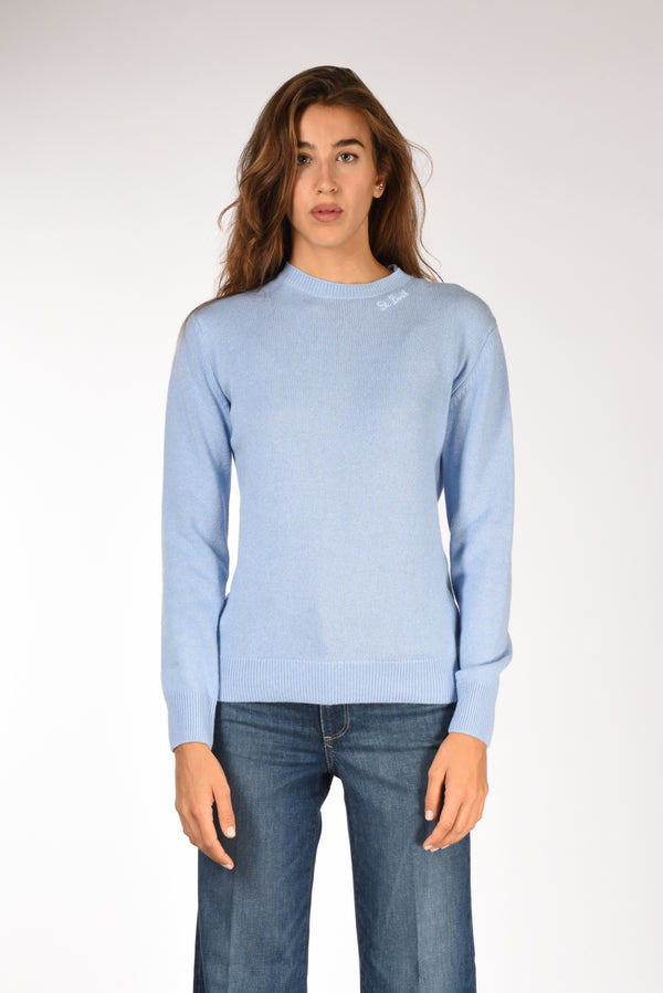 Mc2 Saint Barth Maglia Sorb Azzurro Donna-2