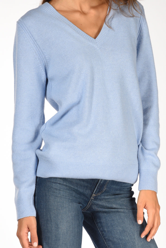 Mc2 Saint Barth Maglia Pigalle Azzurro Chiaro Donna - 4