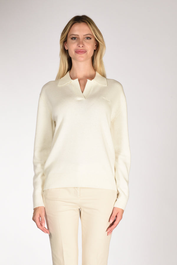 Mc2 Saint Barth Maglia Eze Bianco Naturale Donna-2