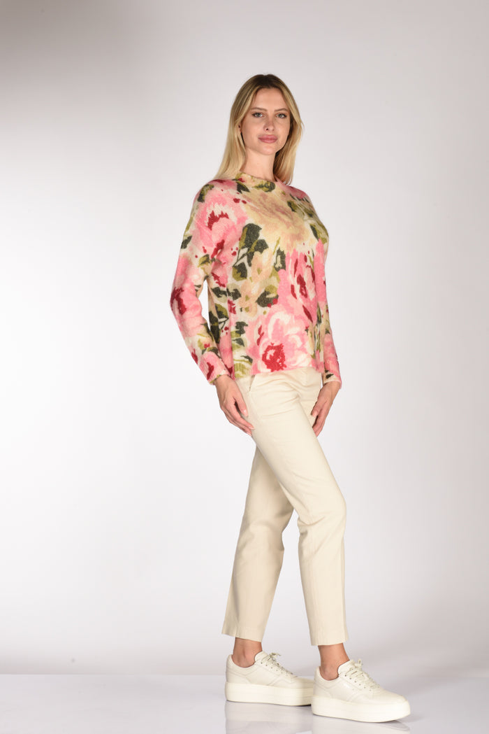 Mc2 Saint Barth Maglia Louise W Bianco/rosa/verde Donna - 4