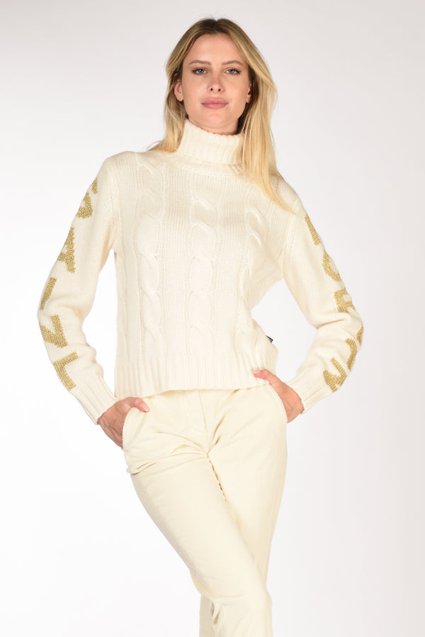 Mc2 Saint Barth Maglia Adler Bianco Naturale Donna