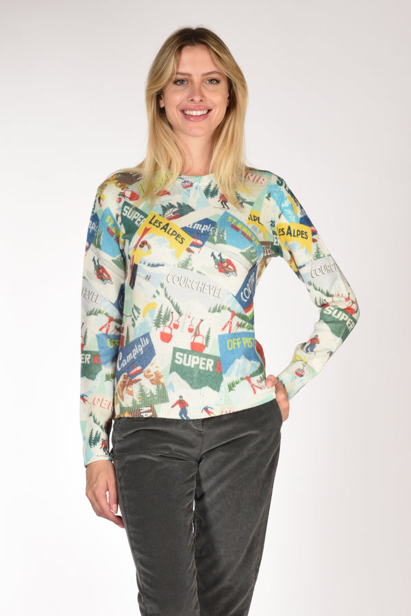 Mc2 Saint Barth Maglia New Queen W Multicolor Donna