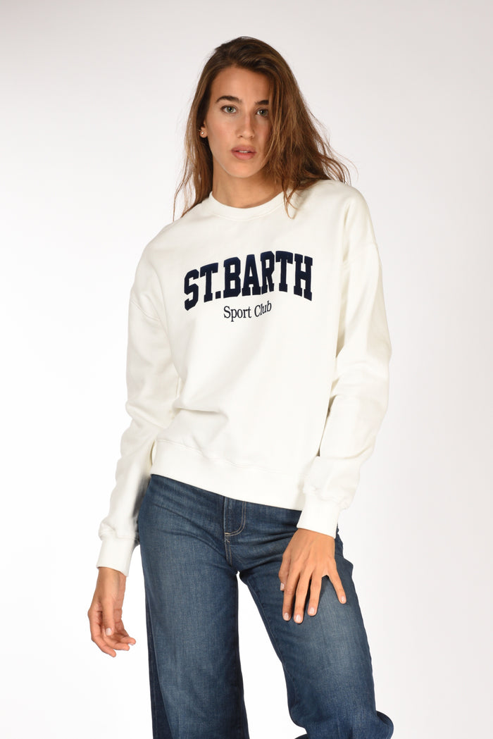 Mc2 Saint Barth Felpa Stardust W Bianco Donna - 1