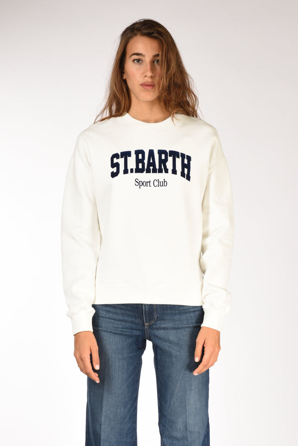 Mc2 Saint Barth Felpa Stardust W Bianco Donna-2