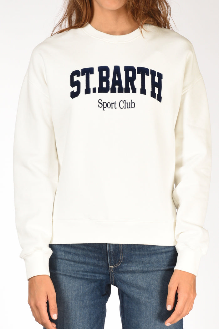 Mc2 Saint Barth Felpa Stardust W Bianco Donna - 3