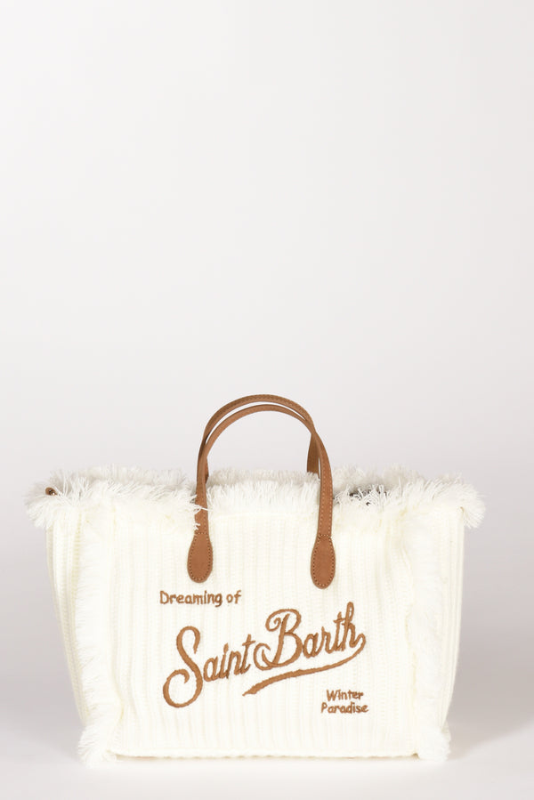 Mc2 Saint Barth Borsa Colette W Bianco Naturale Donna