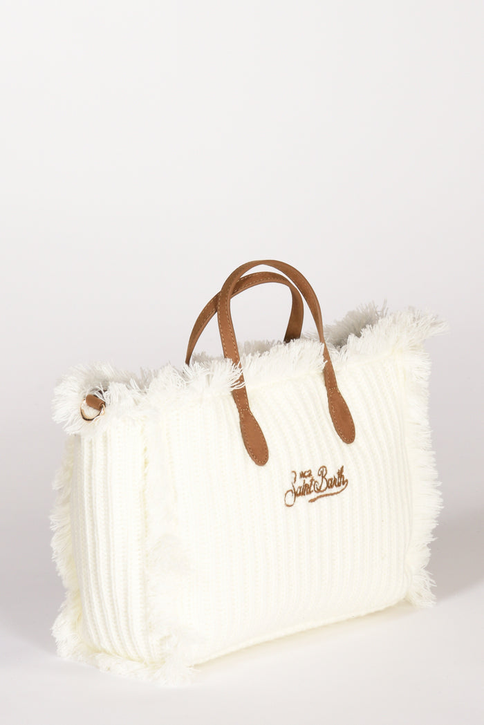 Mc2 Saint Barth Borsa Colette W Bianco Naturale Donna - 5