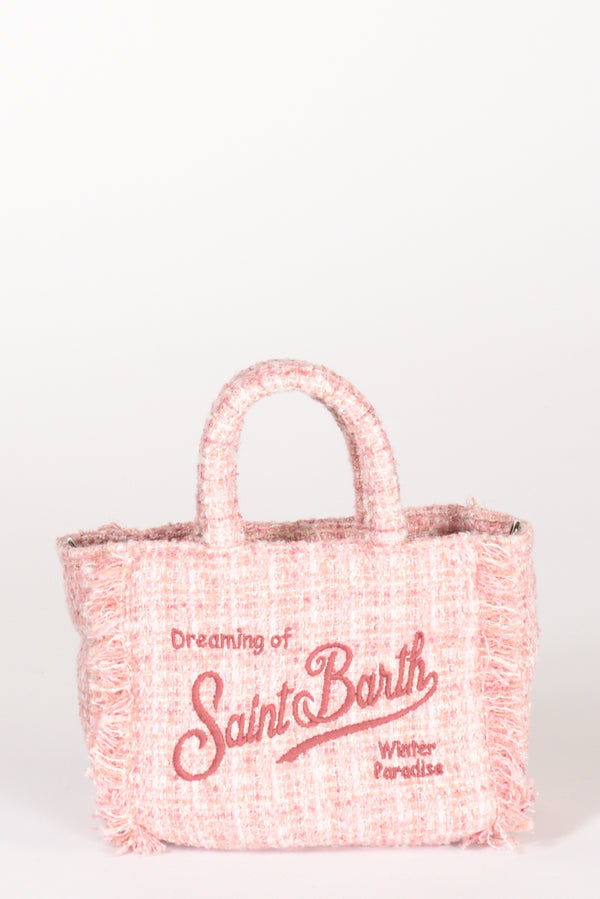 Mc2 Saint Barth Borsa Vanity Mini Rosa/bianco Donna