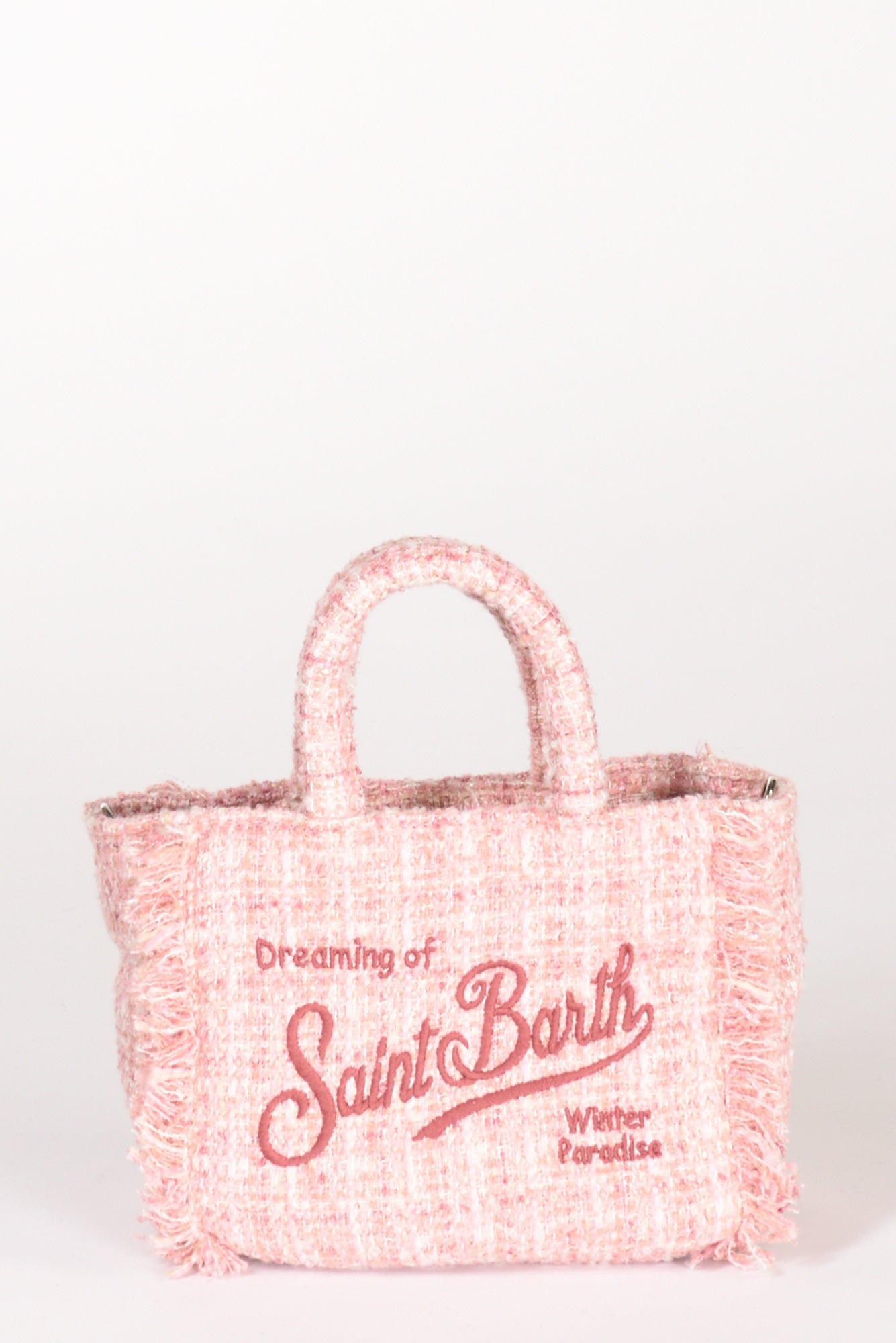 Mc2 Saint Barth Borsa Vanity Mini Rosa/bianco Donna