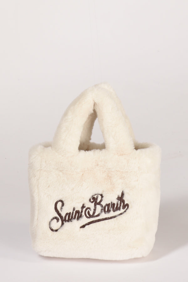 Mc2 Saint Barth Borsa Vanity Mini Bianco Naturale Donna