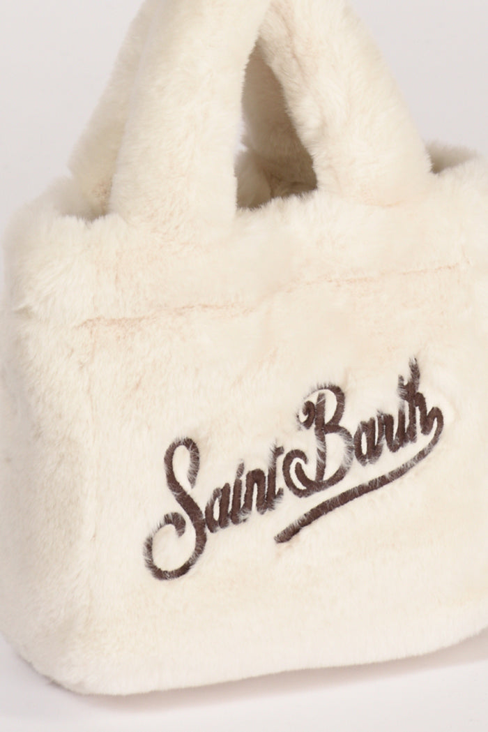 Mc2 Saint Barth Borsa Vanity Mini Bianco Naturale Donna - 4