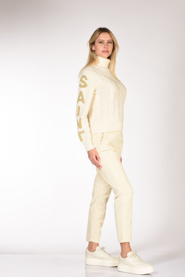 Hand Picked Jeans Rosa Bianco Latte Donna-2