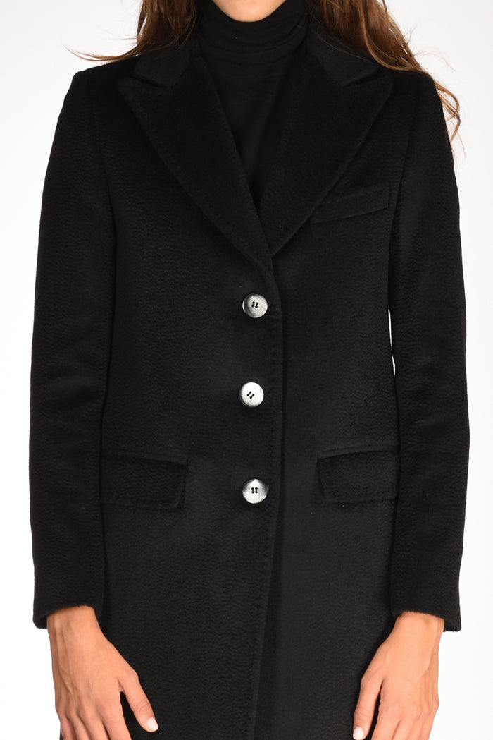 Five Cappotto Nero Donna - 3