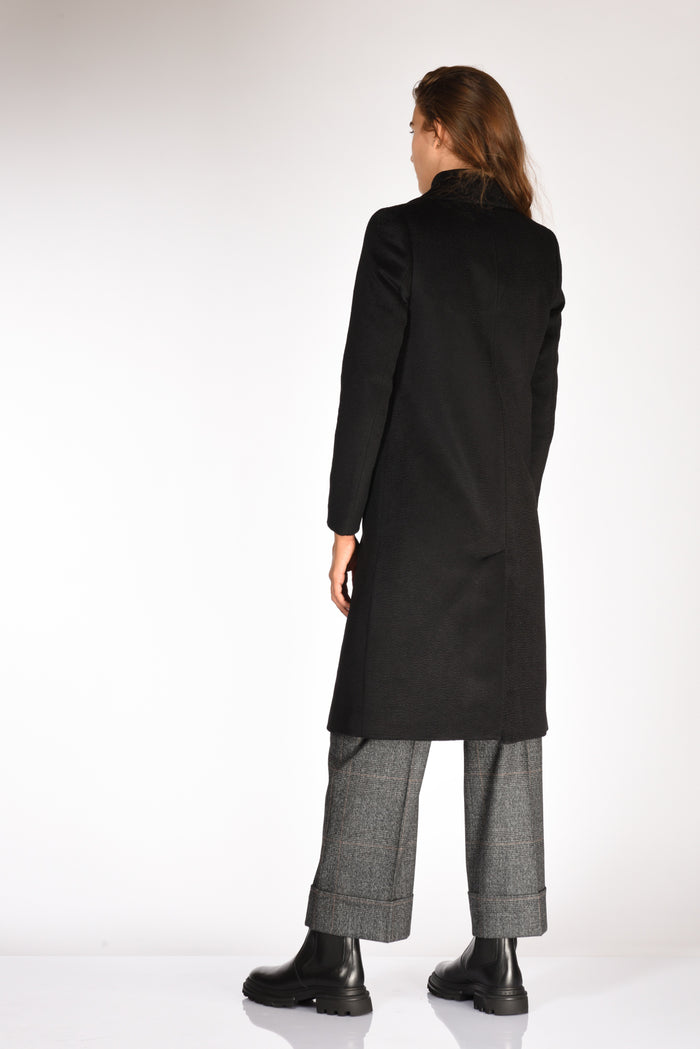 Five Cappotto Nero Donna - 5