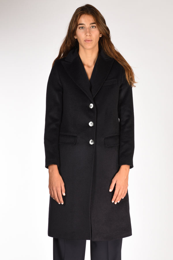 Five Cappotto Blu Donna-2