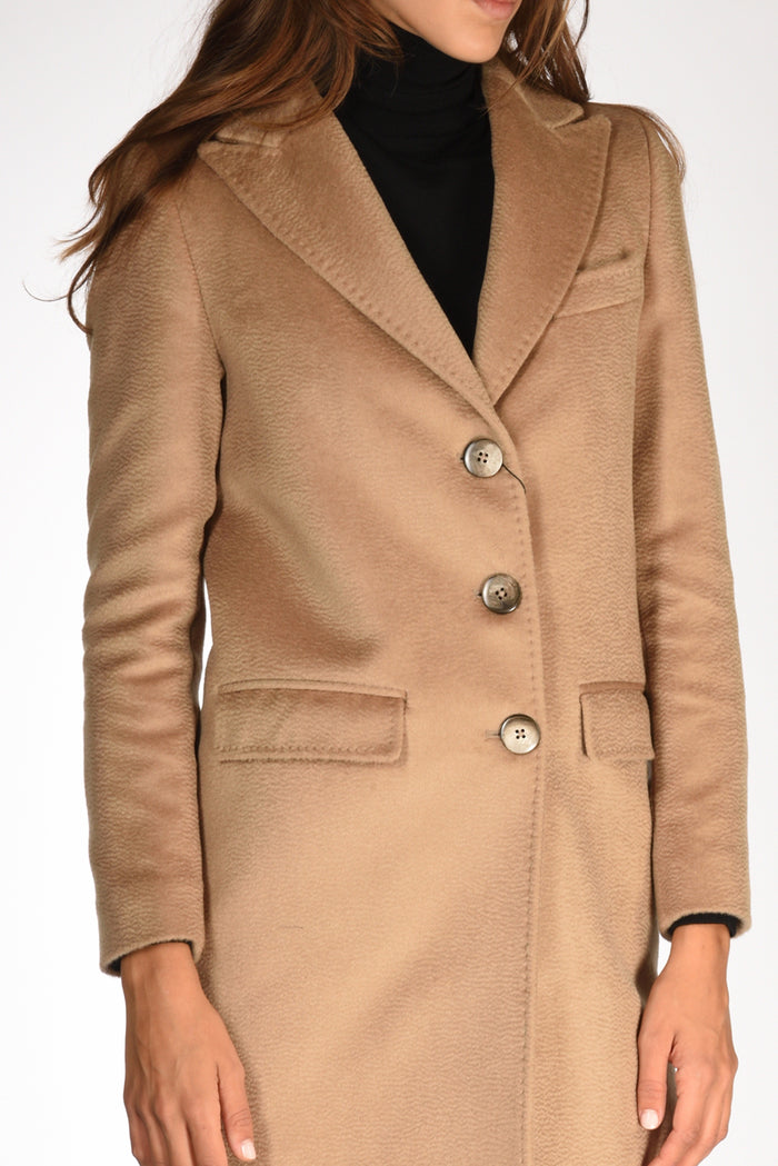 Five Cappotto Beige Donna - 3