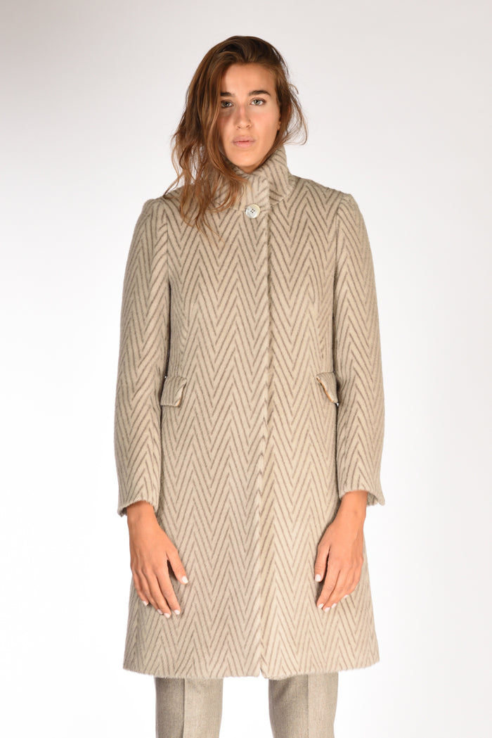 Five Cappotto Grigio Tortora Donna - 2