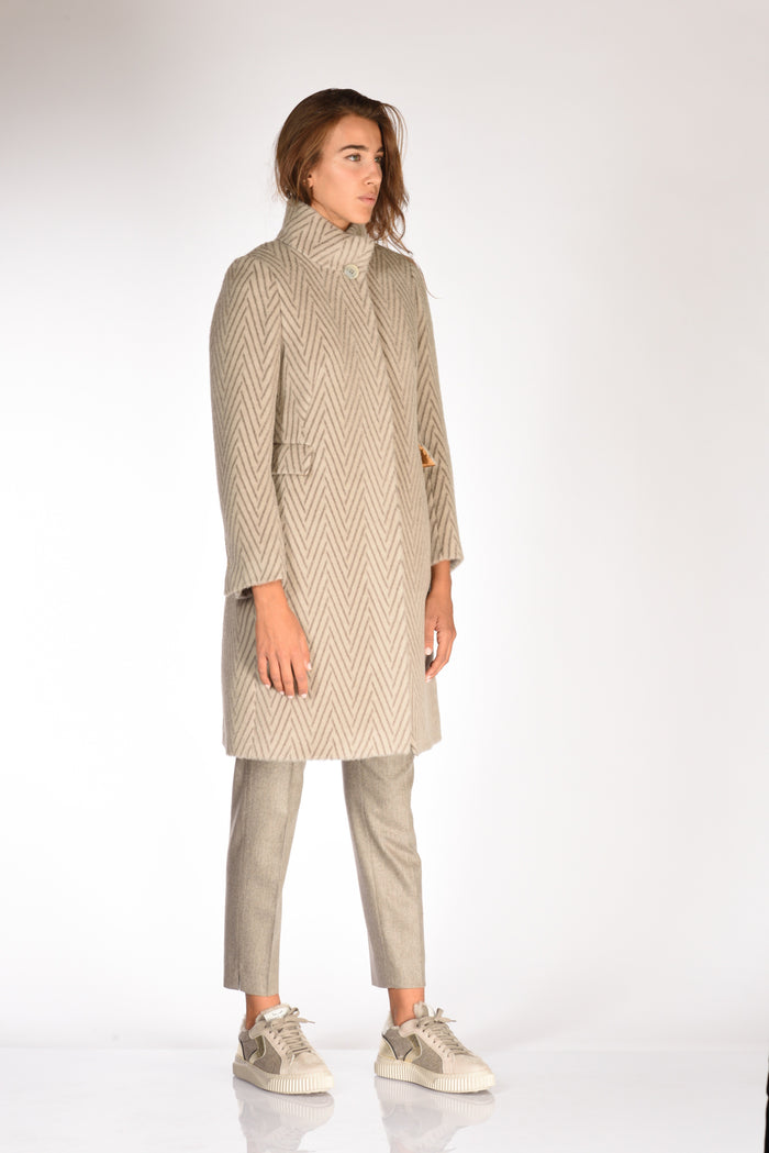 Five Cappotto Grigio Tortora Donna - 4