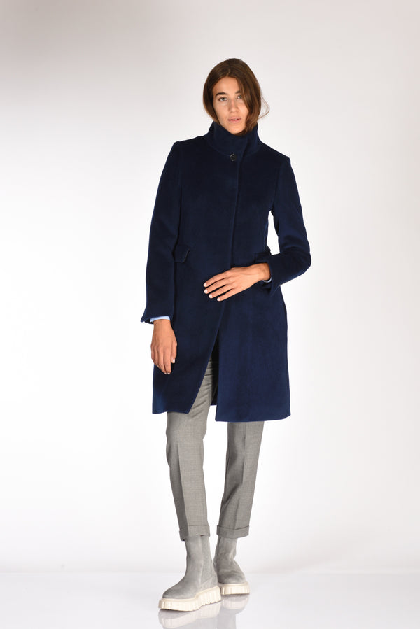 Five Cappotto Blu Donna