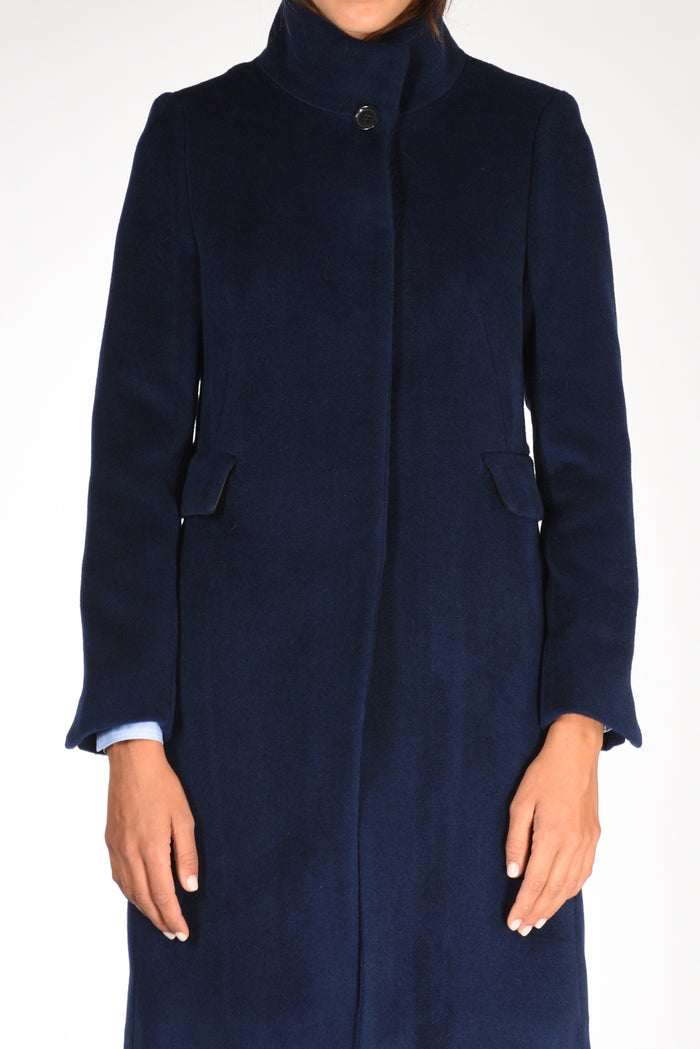 Five Cappotto Blu Donna - 3