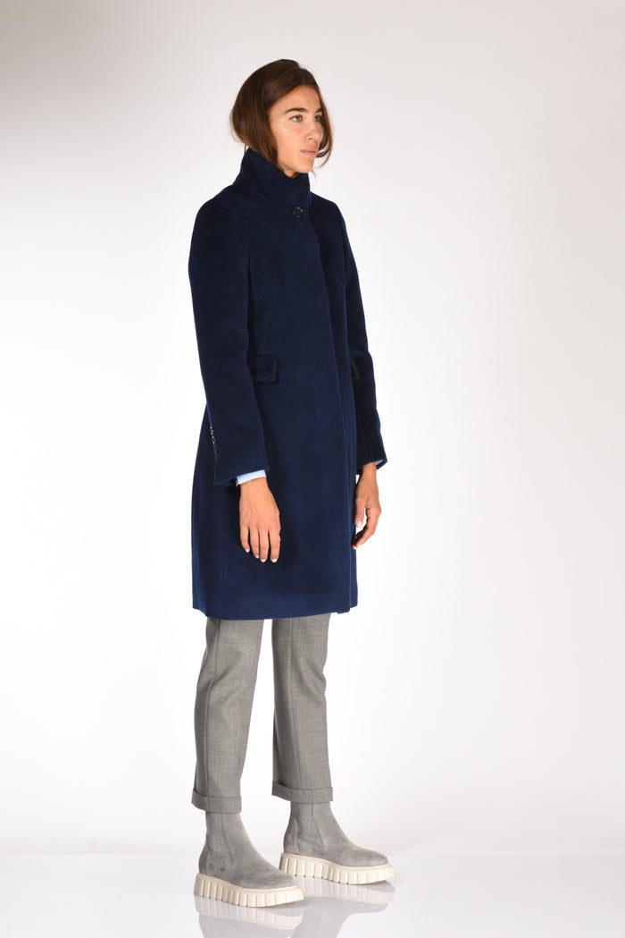 Five Cappotto Blu Donna - 4