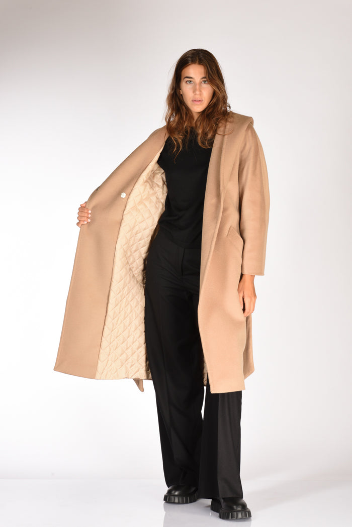 Five Cappotto Beige Donna - 6