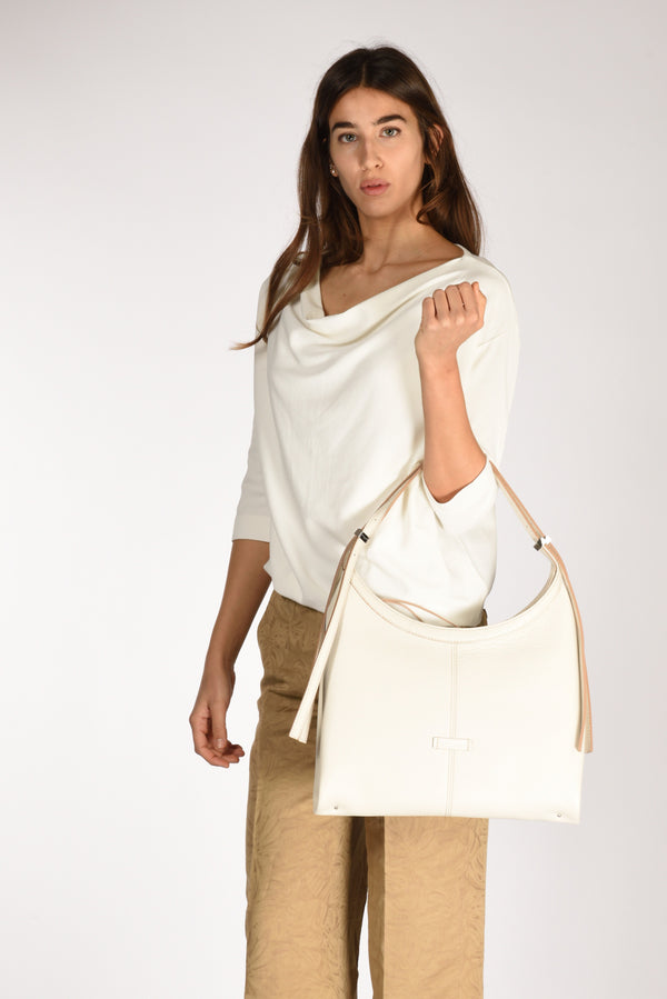 Gianni Chiarini Borsa Norma Bianco Naturale Donna-2