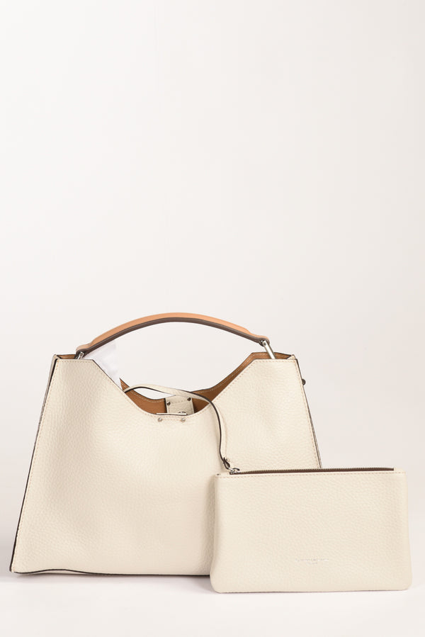 Gianni Chiarini Borsa Aurora Bianco Naturale Donna-2