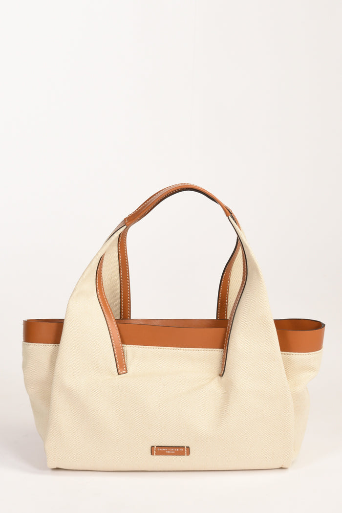 Gianni Chiarini Borsa Giulia Bianco Naturale Donna - 1