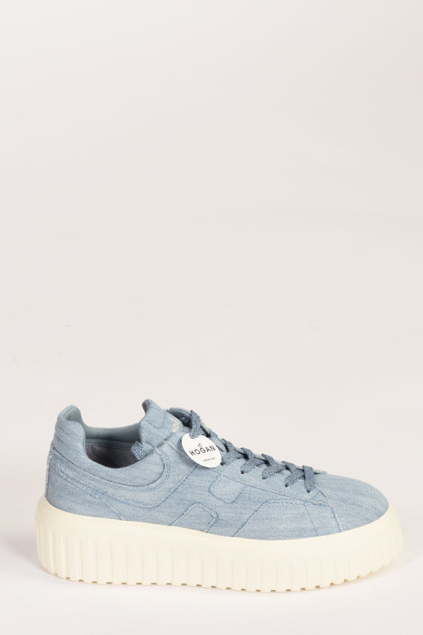 Hogan Sneakers H-stripes Azzurro Donna