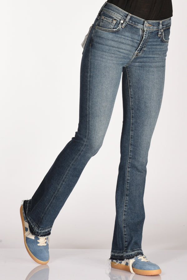 7 For All Mankind Jeans Bootcut Blu Donna