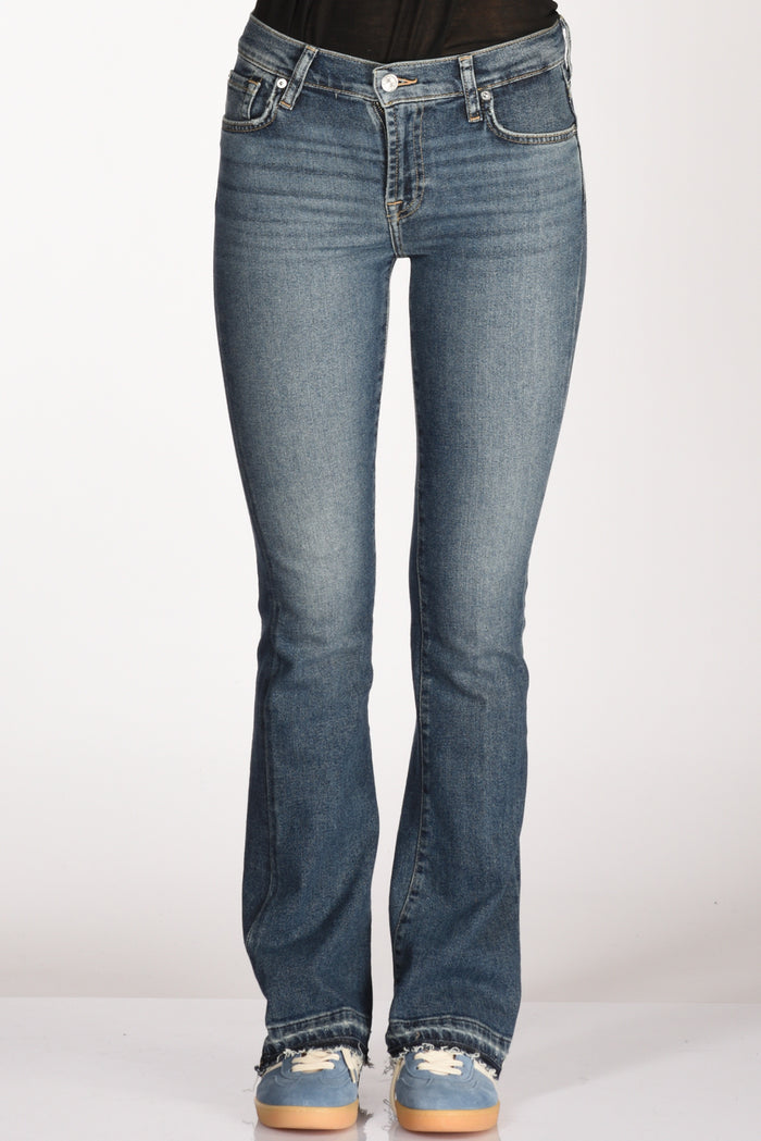 7 For All Mankind Jeans Bootcut Blu Donna - 3