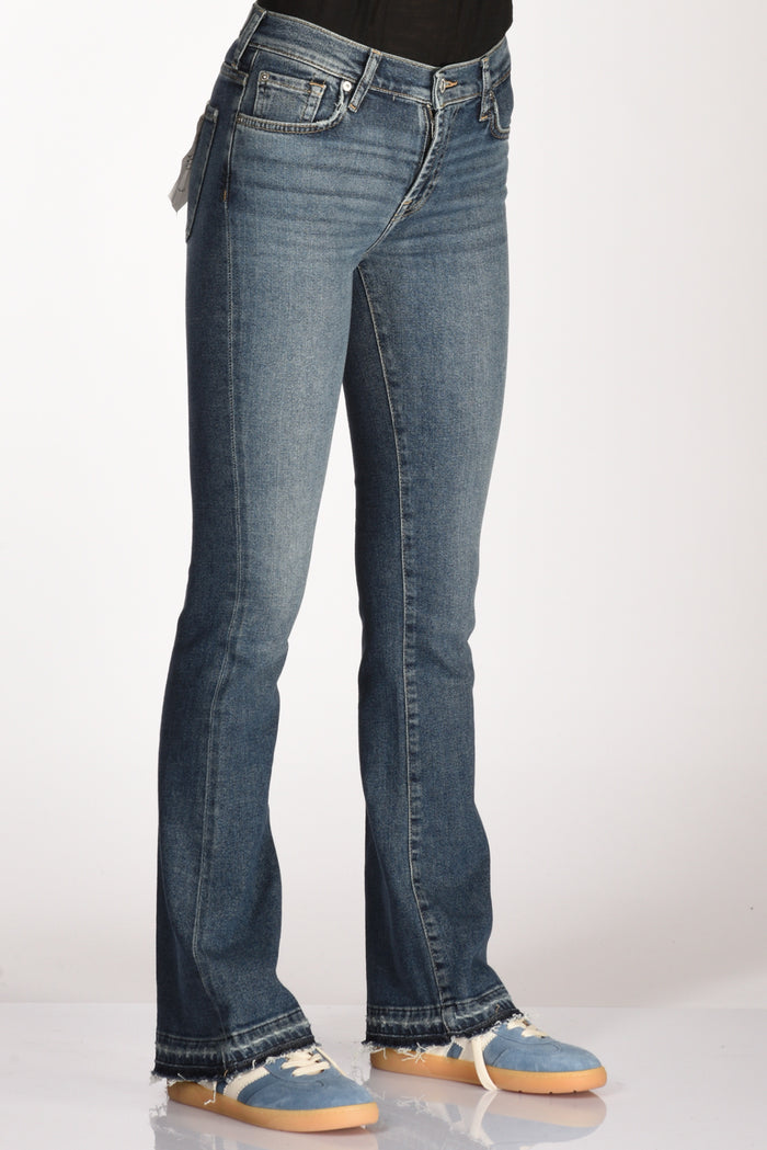 7 For All Mankind Jeans Bootcut Blu Donna - 4