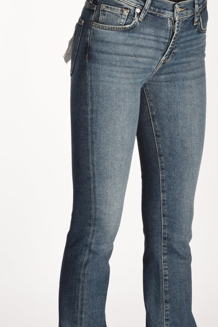 7 For All Mankind Jeans Bootcut Blu Donna - 5