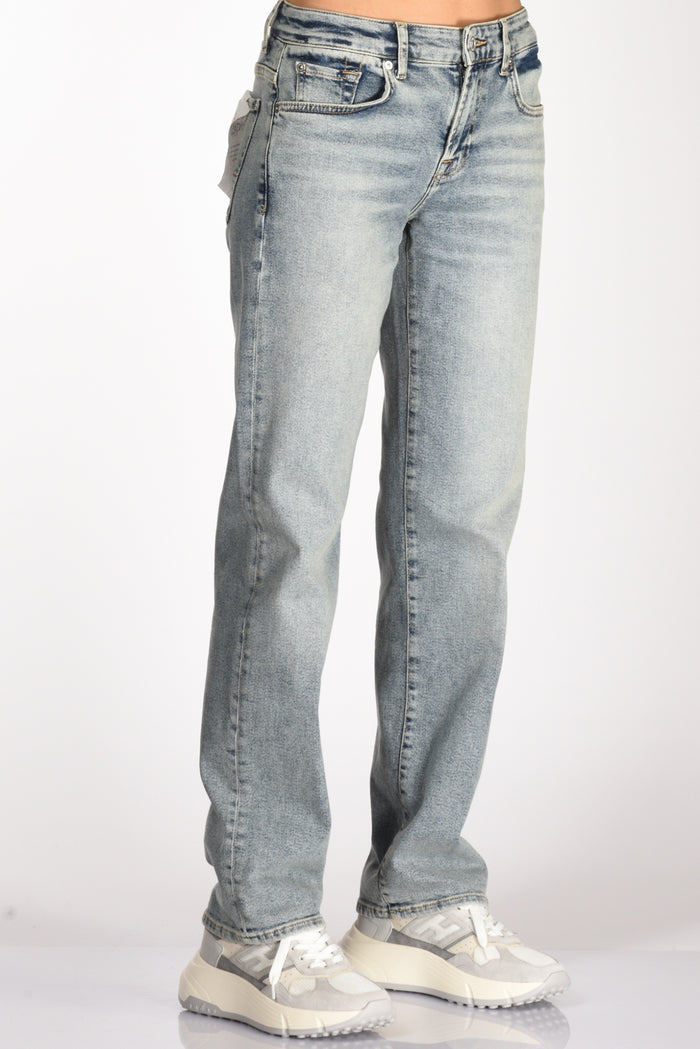 7 For All Mankind Jeans Calie Blu Chiaro Donna - 4