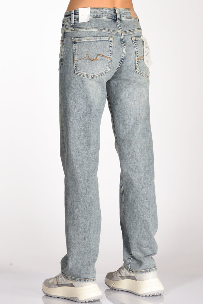 7 For All Mankind Jeans Calie Blu Chiaro Donna - 6