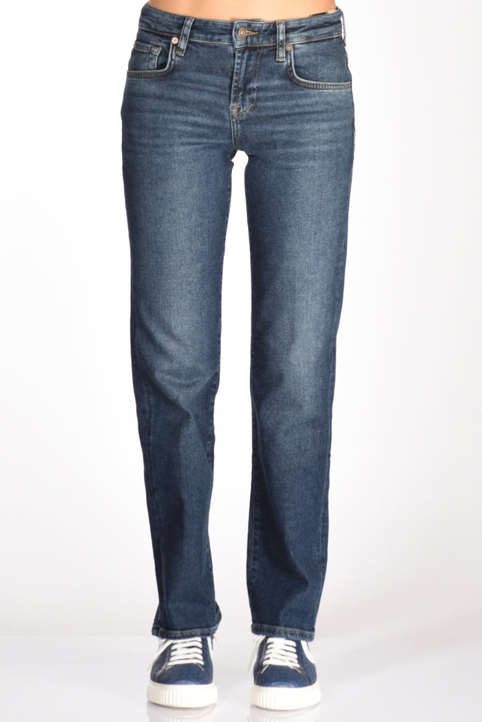 7 For All Mankind Jeans Calie Blu Scuro Donna - 3