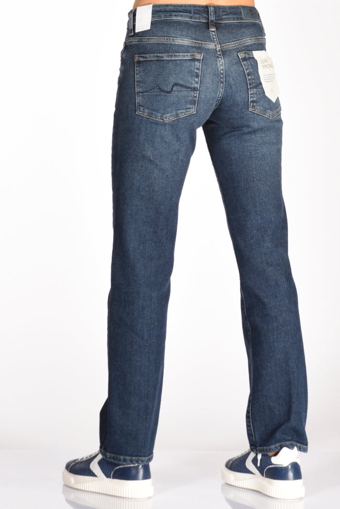 7 For All Mankind Jeans Calie Blu Scuro Donna - 6