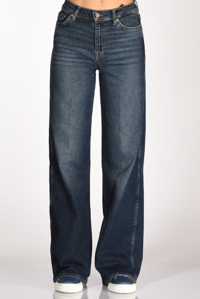 7 For All Mankind Jeans Lotta Blu Scuro Donna - 3