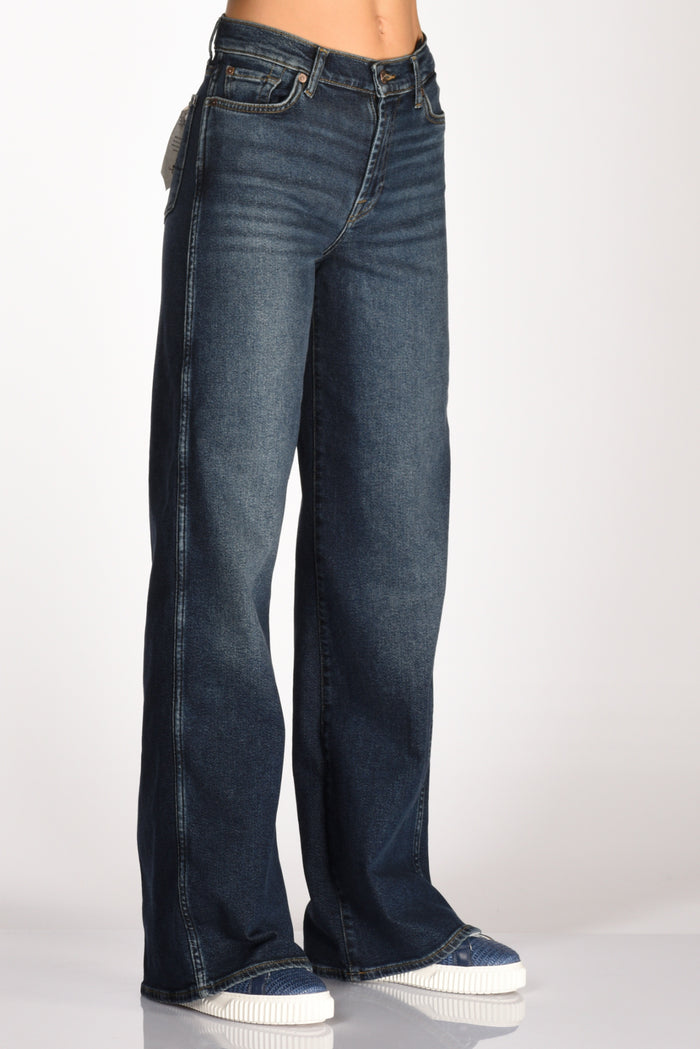 7 For All Mankind Jeans Lotta Blu Scuro Donna - 4